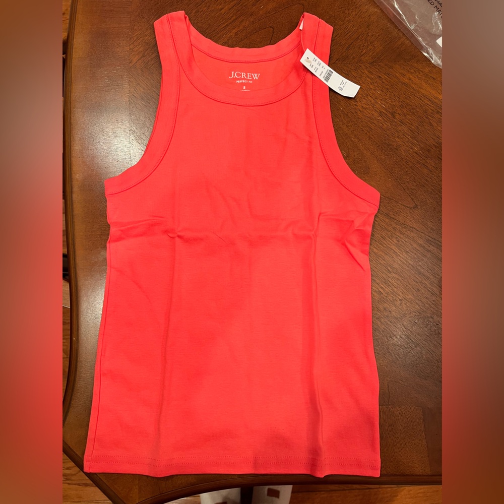 J. Crew Women’s Perfect Fit Pink -  Coral Tank Top